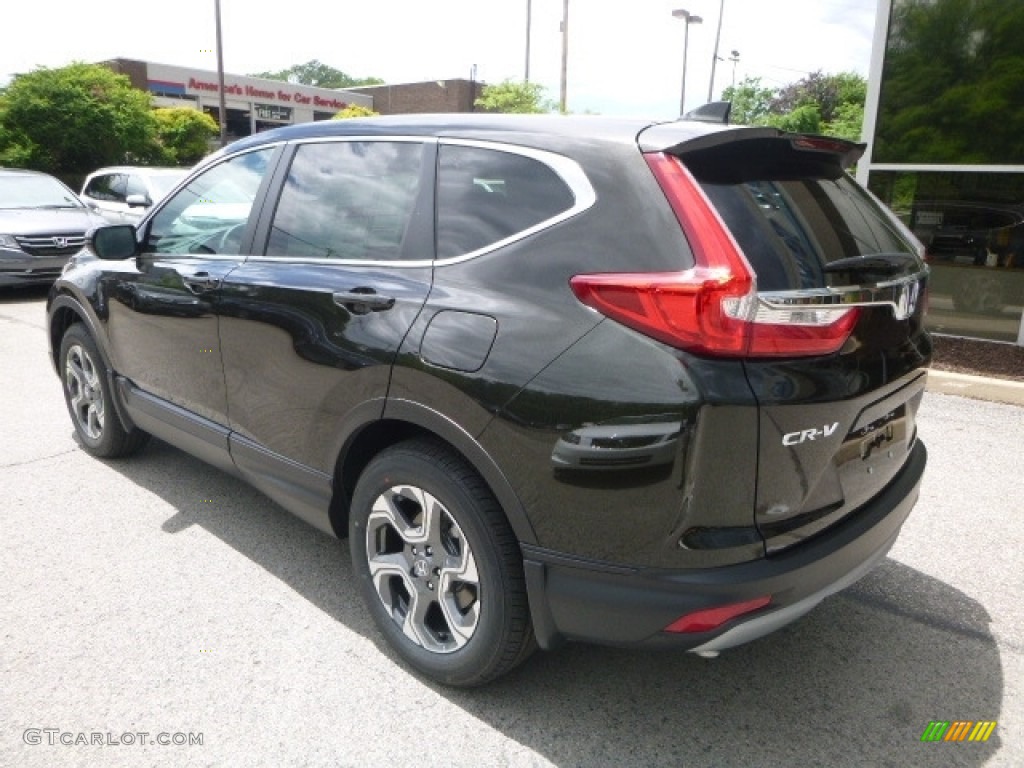 2017 CR-V EX AWD - Dark Olive Metallic / Black photo #2