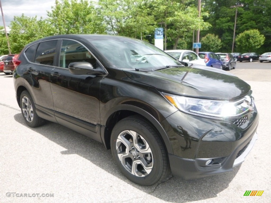 2017 CR-V EX AWD - Dark Olive Metallic / Black photo #5