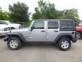 2017 Billet Silver Metallic Jeep Wrangler Unlimited Sport 4x4  photo #2