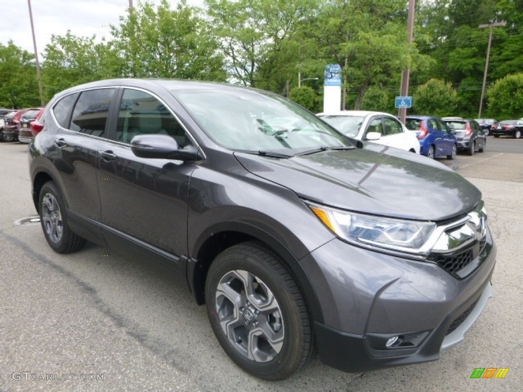 2017 CR-V EX-L AWD - Gunmetal Metallic / Gray photo #5