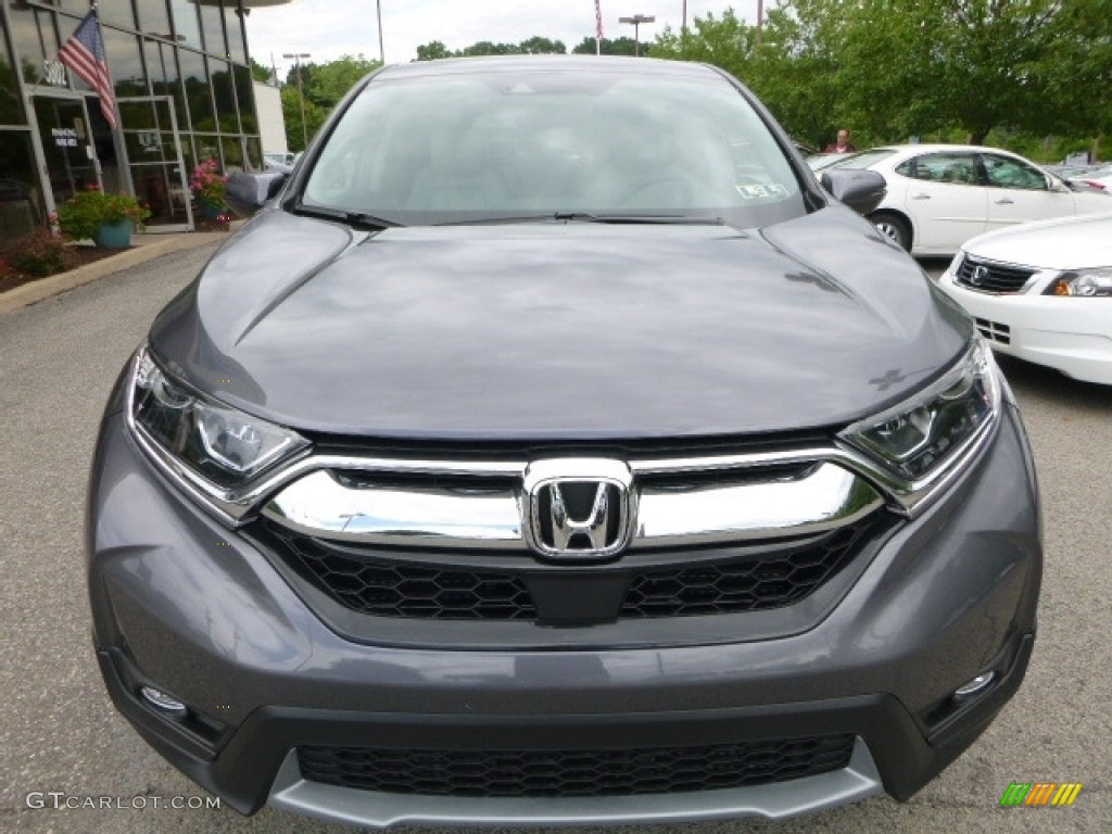 2017 CR-V EX-L AWD - Gunmetal Metallic / Gray photo #6