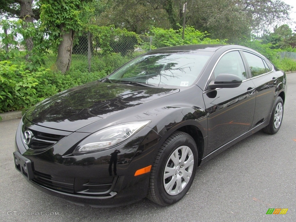 2013 MAZDA6 i Sport Sedan - Ebony Black / Black photo #2