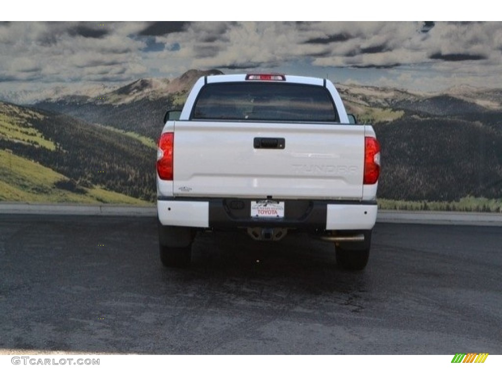 2017 Tundra Limited CrewMax 4x4 - Super White / Black photo #4