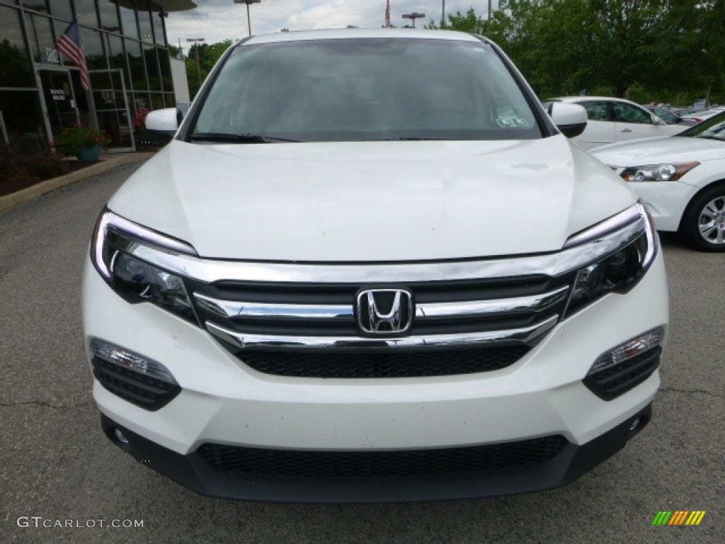 2017 Pilot EX-L AWD - White Diamond Pearl / Black photo #6