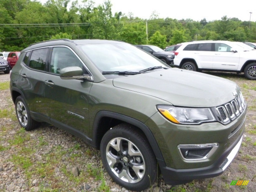2017 Compass Limited 4x4 - Olive Green Pearl / Black photo #10