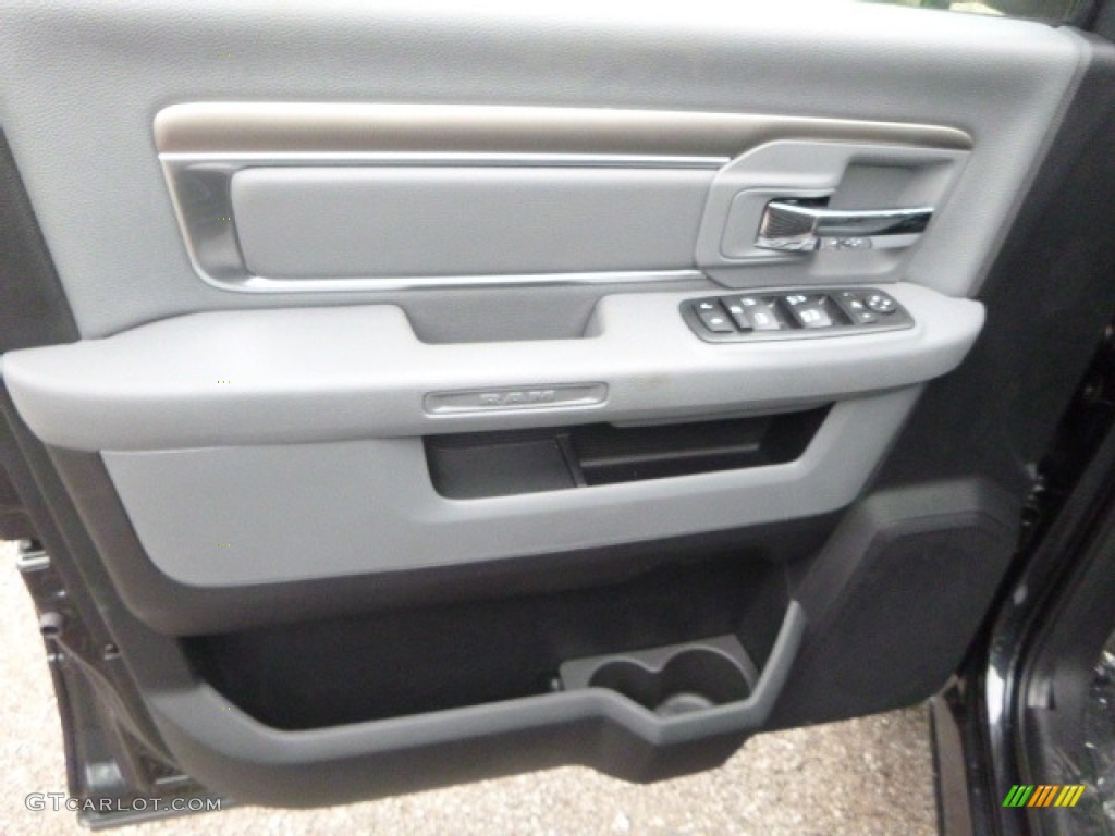 2017 1500 Big Horn Crew Cab 4x4 - Maximum Steel Metallic / Black/Diesel Gray photo #14