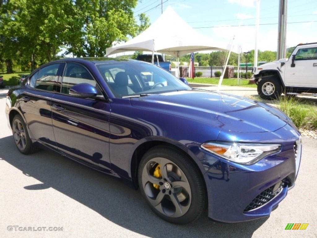 Montecarlo Blue Metallic 2017 Alfa Romeo Giulia AWD Exterior Photo #120932971