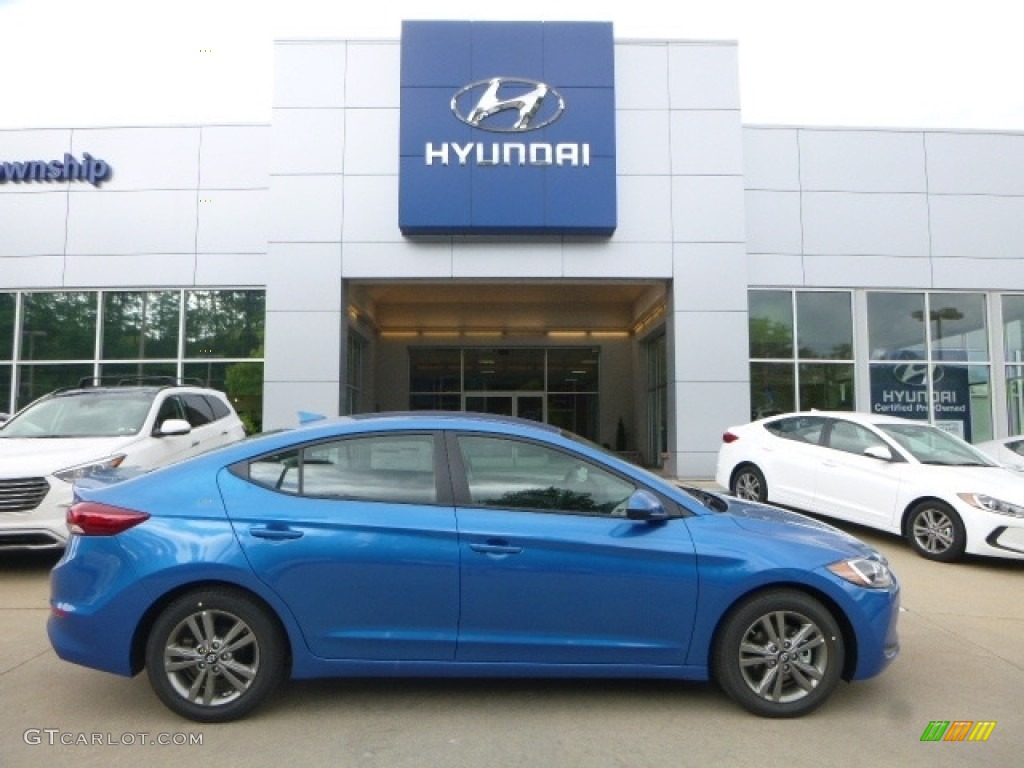 2017 Elantra SE - Electric Blue / Gray photo #1