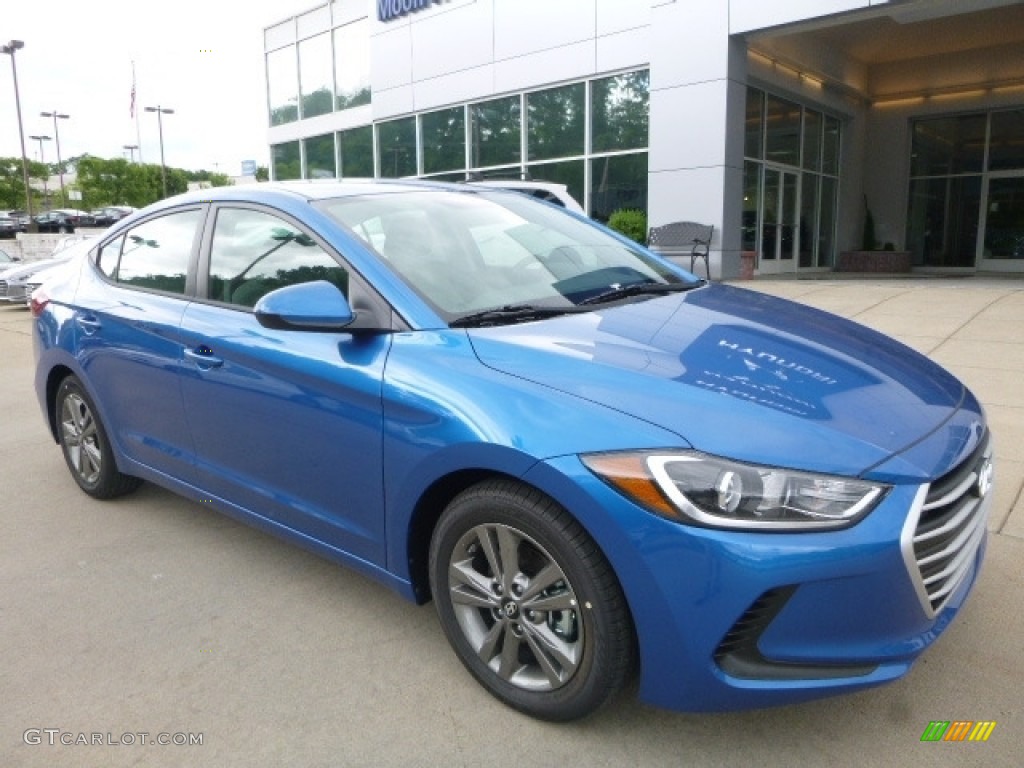 2017 Elantra SE - Electric Blue / Gray photo #3