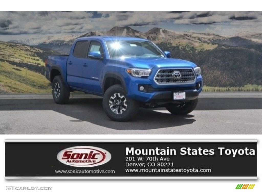 Blazing Blue Pearl Toyota Tacoma