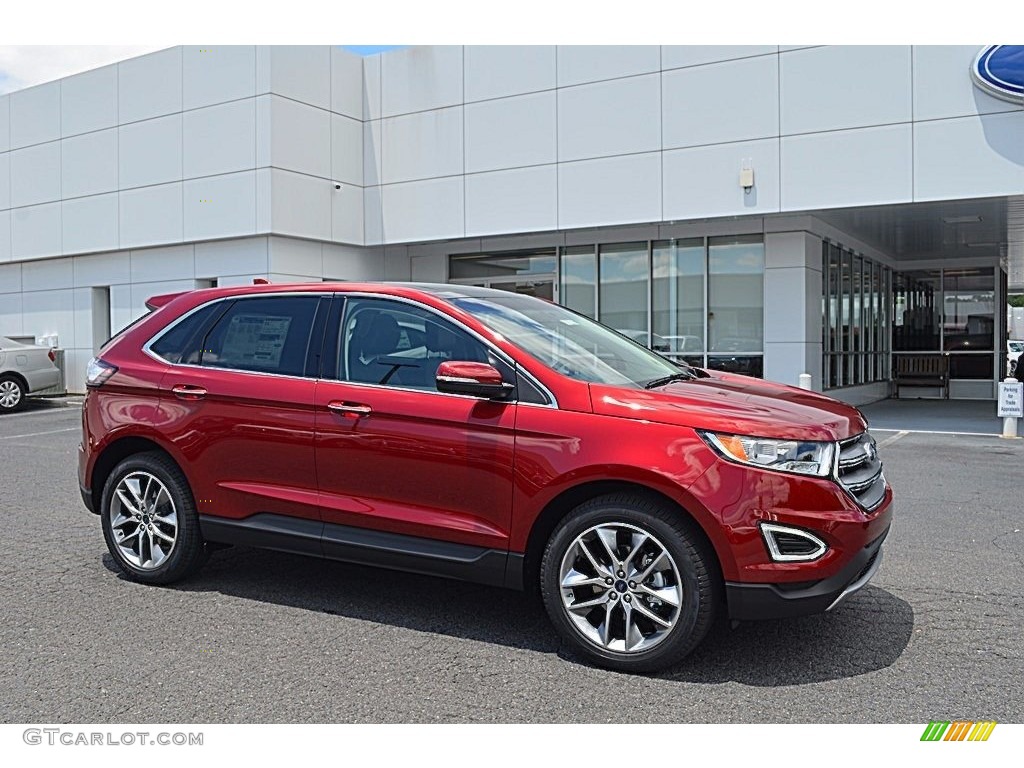 2017 Ruby Red Metallic Ford Edge Titanium 120916058 Photo 10