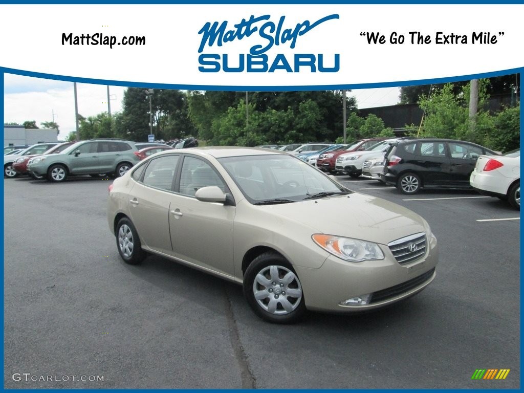 2007 Elantra GLS Sedan - Laguna Sand Beige / Beige photo #1