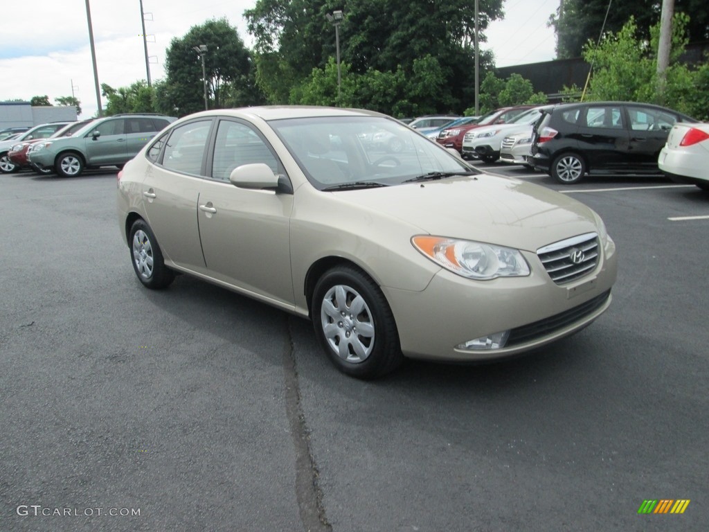 2007 Elantra GLS Sedan - Laguna Sand Beige / Beige photo #4
