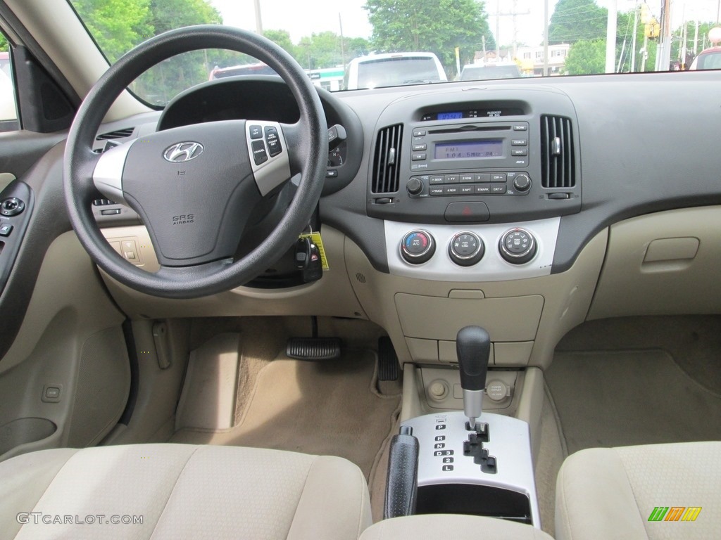 2007 Elantra GLS Sedan - Laguna Sand Beige / Beige photo #10