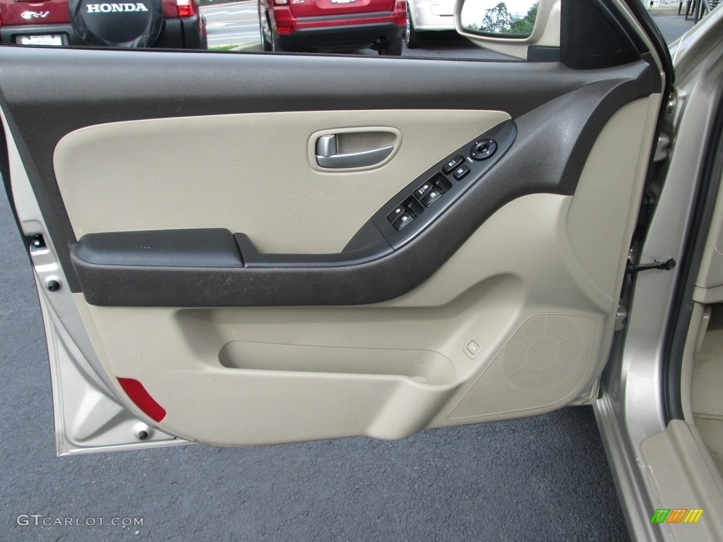 2007 Elantra GLS Sedan - Laguna Sand Beige / Beige photo #13