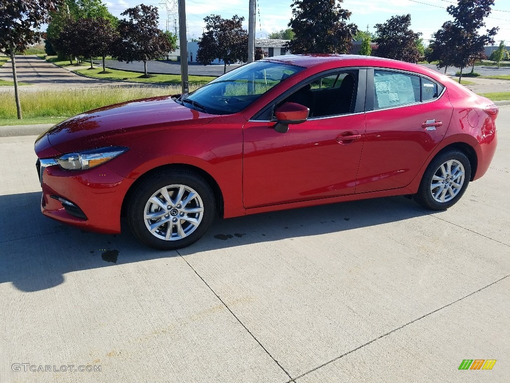 2017 MAZDA3 Sport 4 Door - Soul Red Metallic / Black photo #1