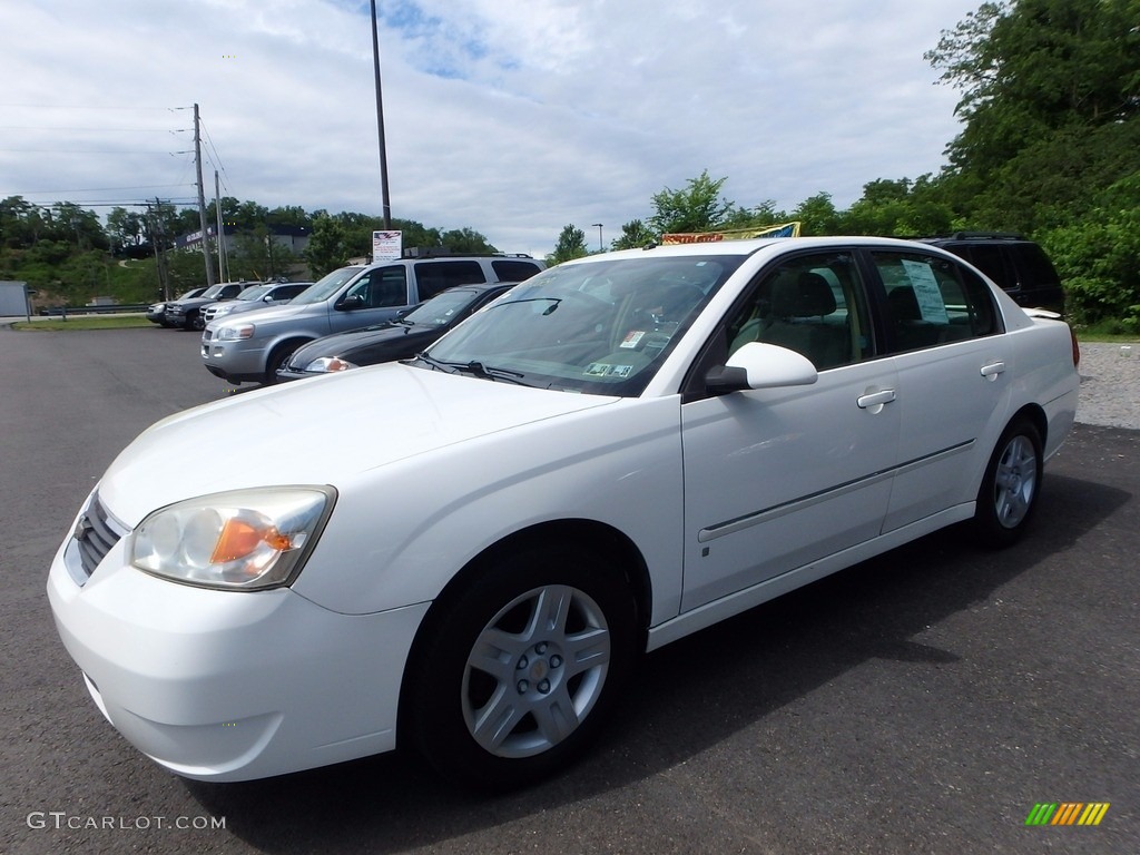 2006 Malibu LT V6 Sedan - White / Titanium Gray photo #1