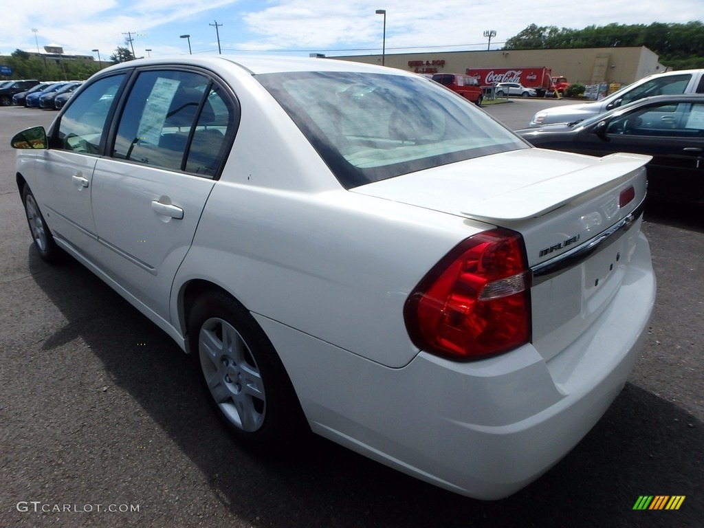 2006 Malibu LT V6 Sedan - White / Titanium Gray photo #2