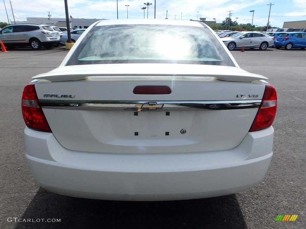 2006 Malibu LT V6 Sedan - White / Titanium Gray photo #3