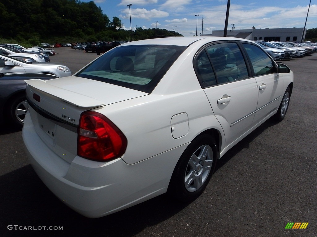 2006 Malibu LT V6 Sedan - White / Titanium Gray photo #4