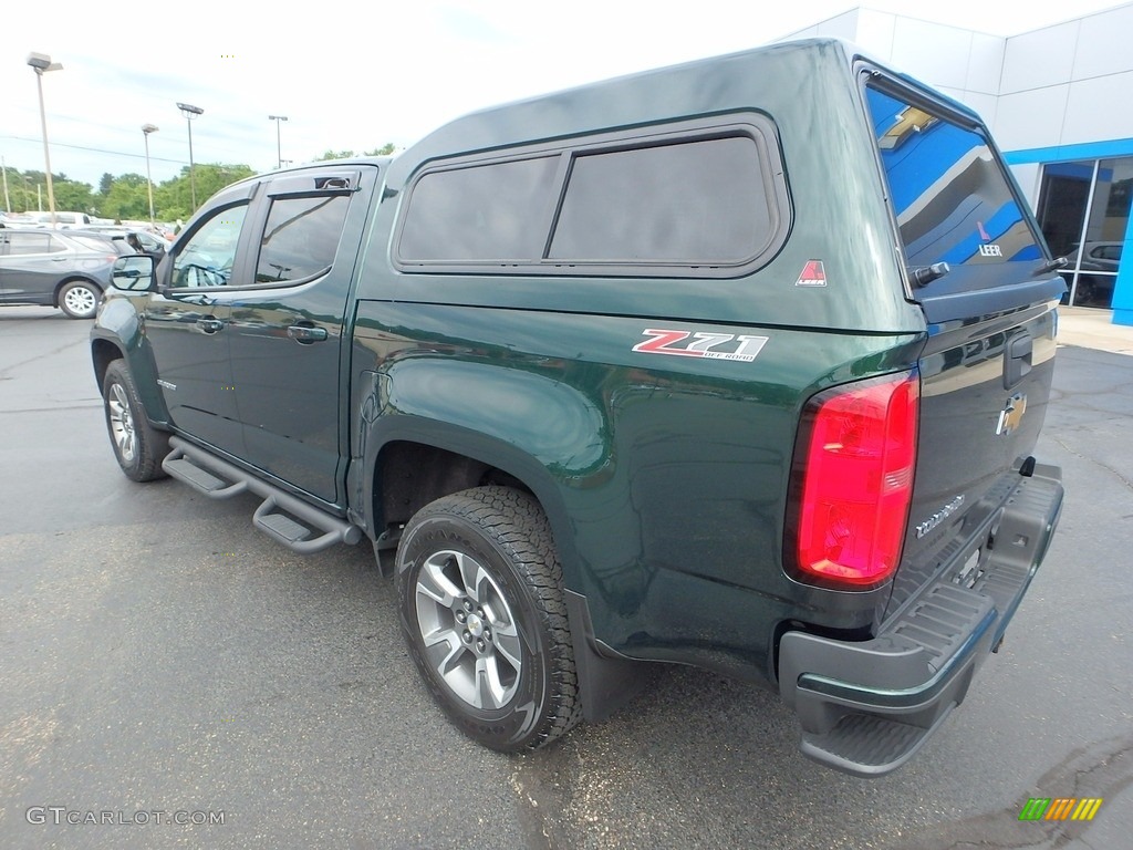 2016 Colorado Z71 Crew Cab 4x4 - Rainforest Green Metallic / Jet Black photo #4