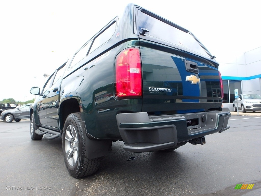 2016 Colorado Z71 Crew Cab 4x4 - Rainforest Green Metallic / Jet Black photo #5