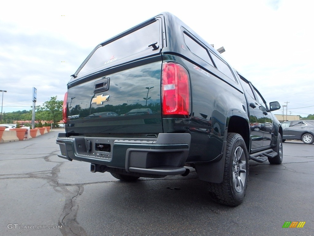 2016 Colorado Z71 Crew Cab 4x4 - Rainforest Green Metallic / Jet Black photo #8