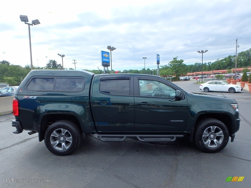 2016 Colorado Z71 Crew Cab 4x4 - Rainforest Green Metallic / Jet Black photo #9