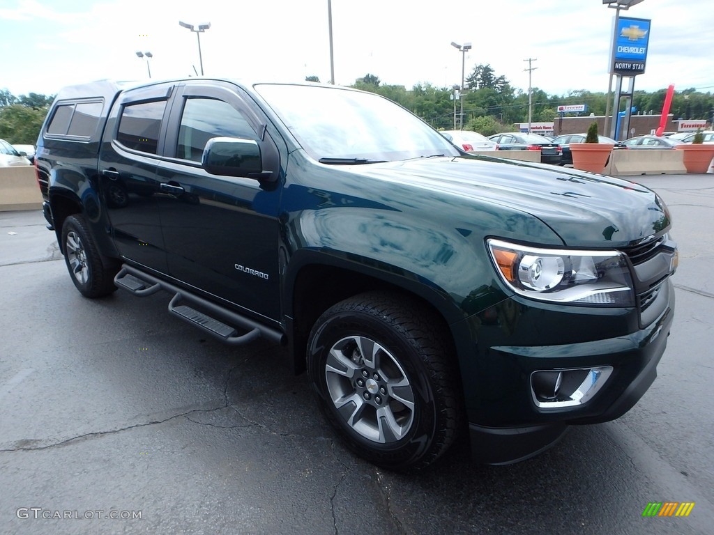 2016 Colorado Z71 Crew Cab 4x4 - Rainforest Green Metallic / Jet Black photo #10