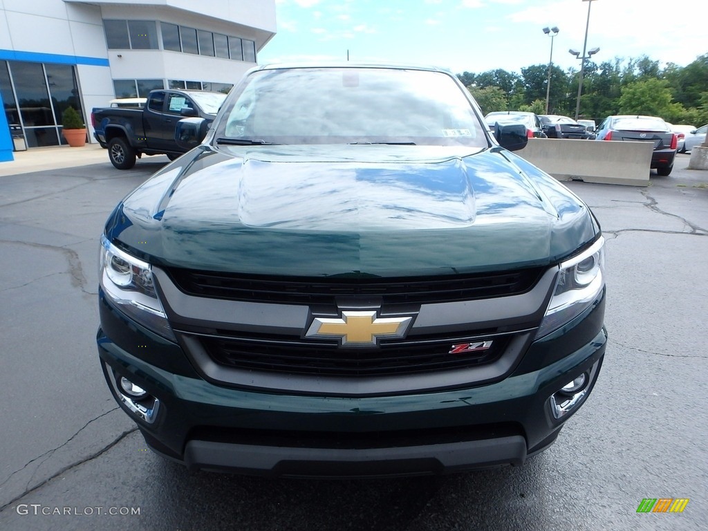 2016 Colorado Z71 Crew Cab 4x4 - Rainforest Green Metallic / Jet Black photo #12