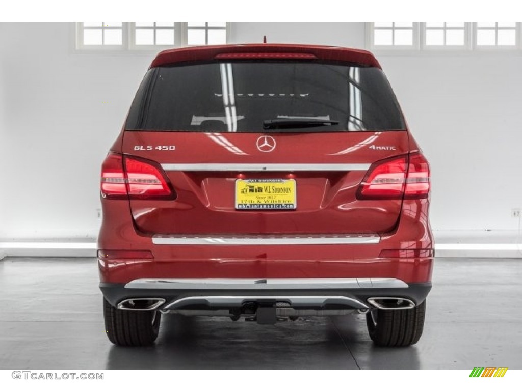 2017 GLS 450 4Matic - designo  Cardinal Red Metallic / Black photo #4