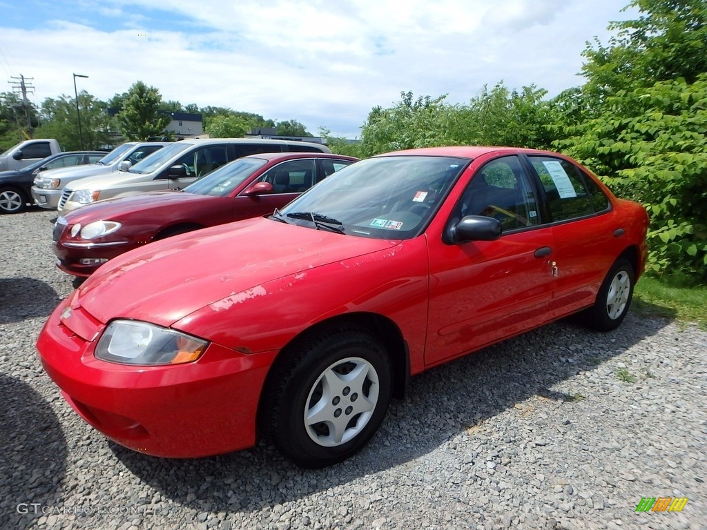 2004 Cavalier Sedan - Victory Red / Graphite photo #1