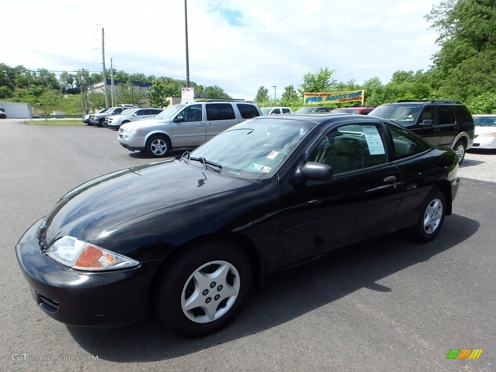 2002 Cavalier Coupe - Black / Graphite photo #1