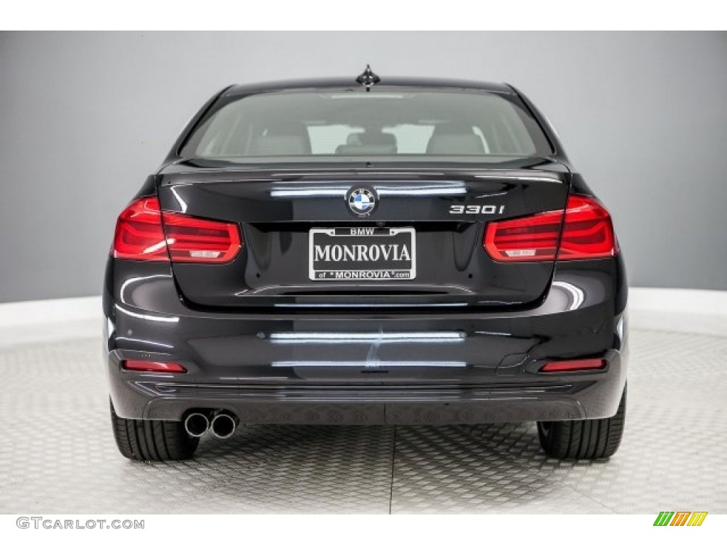 2017 3 Series 330i Sedan - Black Sapphire Metallic / Black photo #4