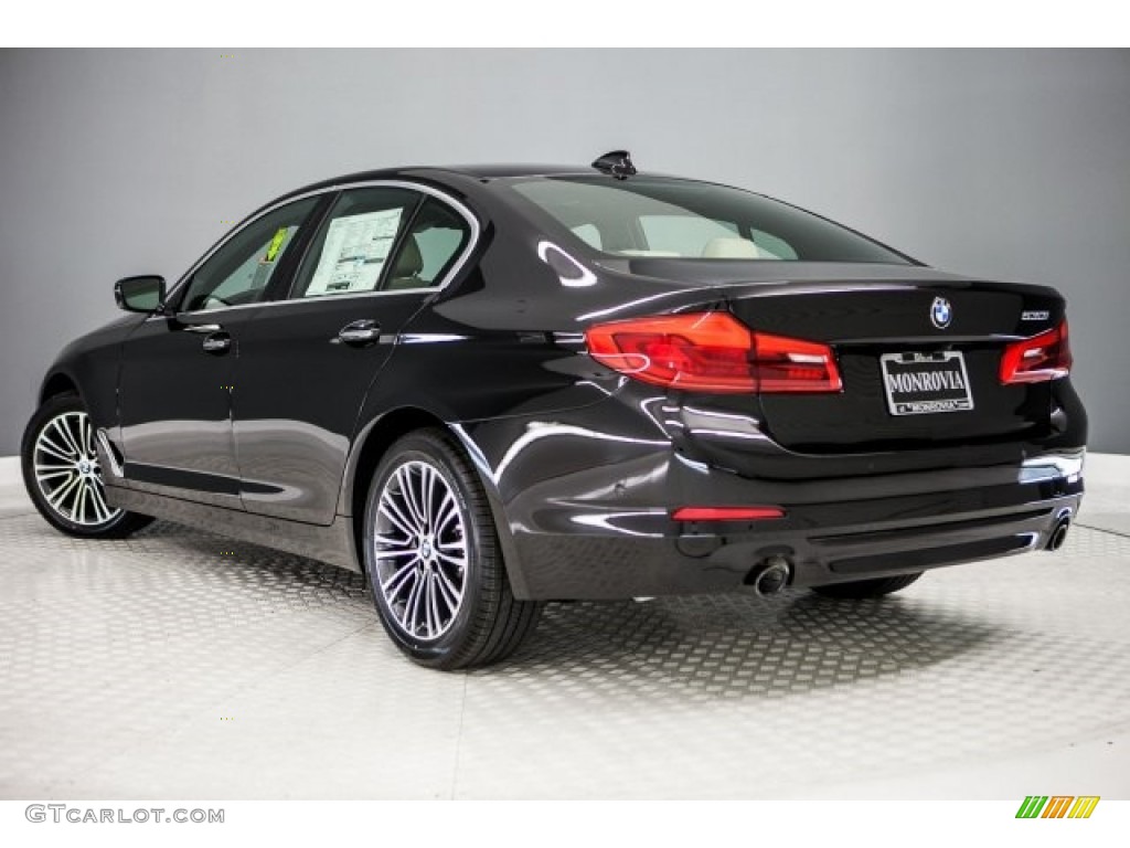 2017 5 Series 530i Sedan - Jet Black / Canberra Beige photo #3