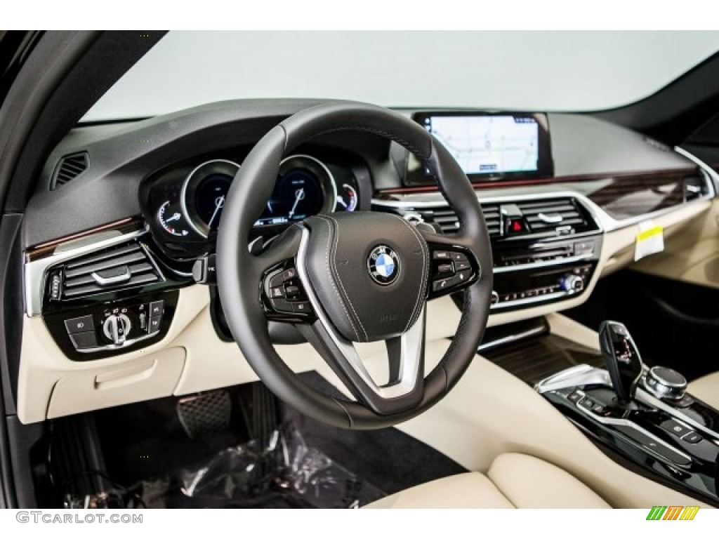 2017 5 Series 530i Sedan - Jet Black / Canberra Beige photo #5