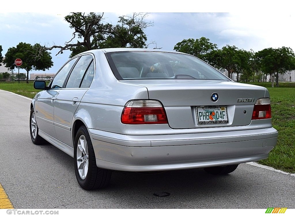 2003 5 Series 525i Sedan - Titanium Silver Metallic / Black photo #5