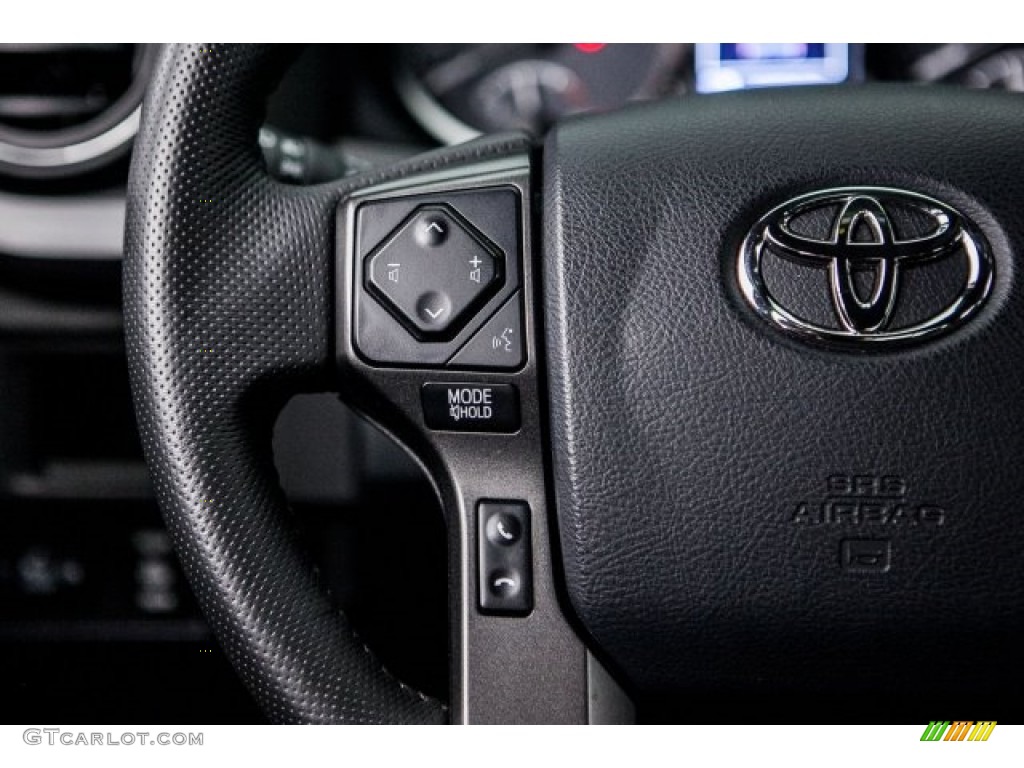 2017 Toyota Tacoma TRD Sport Double Cab Black Steering Wheel Photo #120947511
