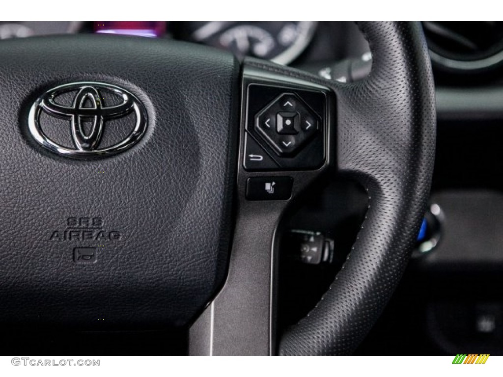 2017 Toyota Tacoma TRD Sport Double Cab Black Steering Wheel Photo #120947529