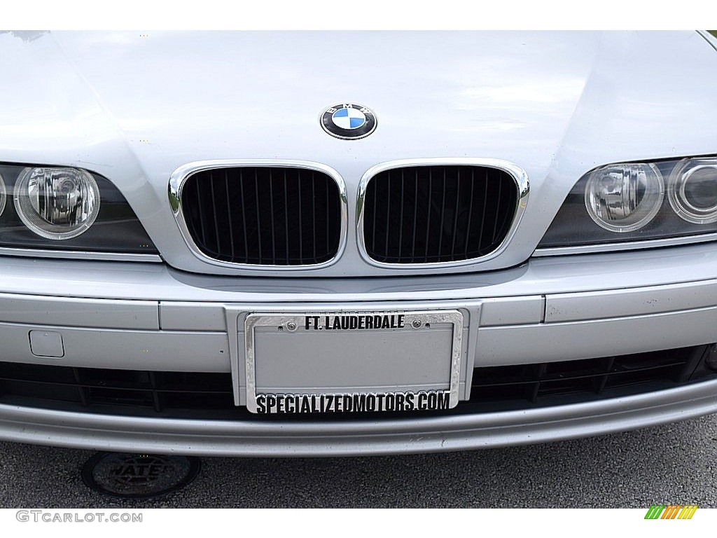 2003 5 Series 525i Sedan - Titanium Silver Metallic / Black photo #11