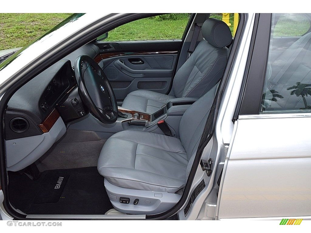 2003 5 Series 525i Sedan - Titanium Silver Metallic / Black photo #17