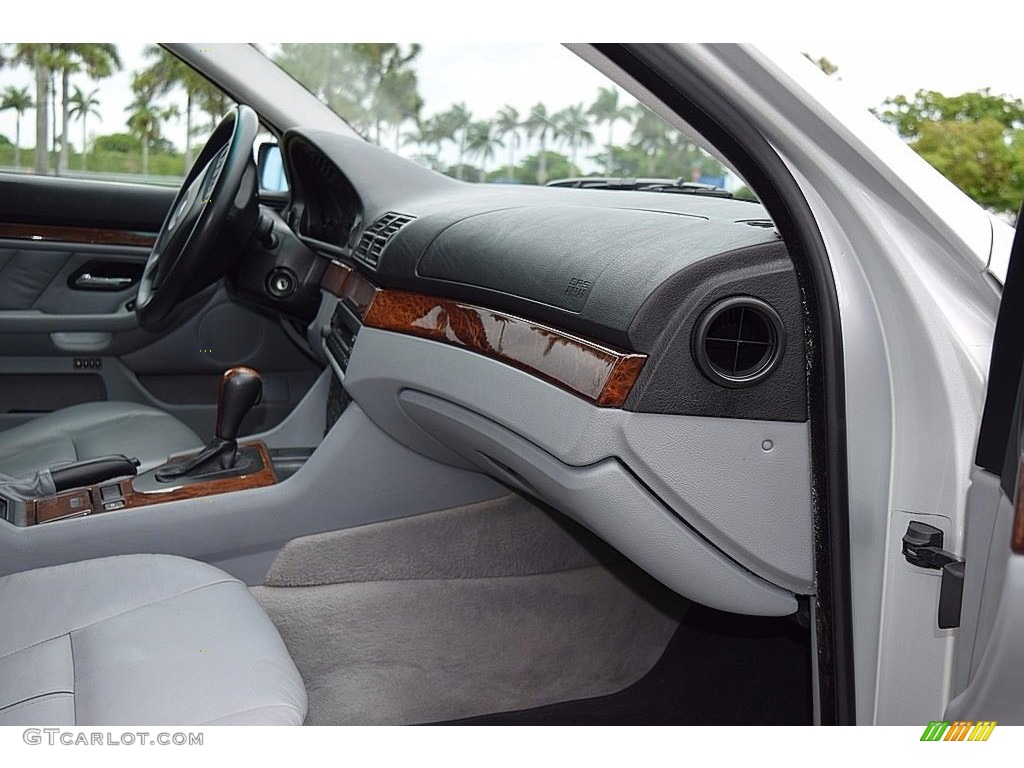 2003 5 Series 525i Sedan - Titanium Silver Metallic / Black photo #24