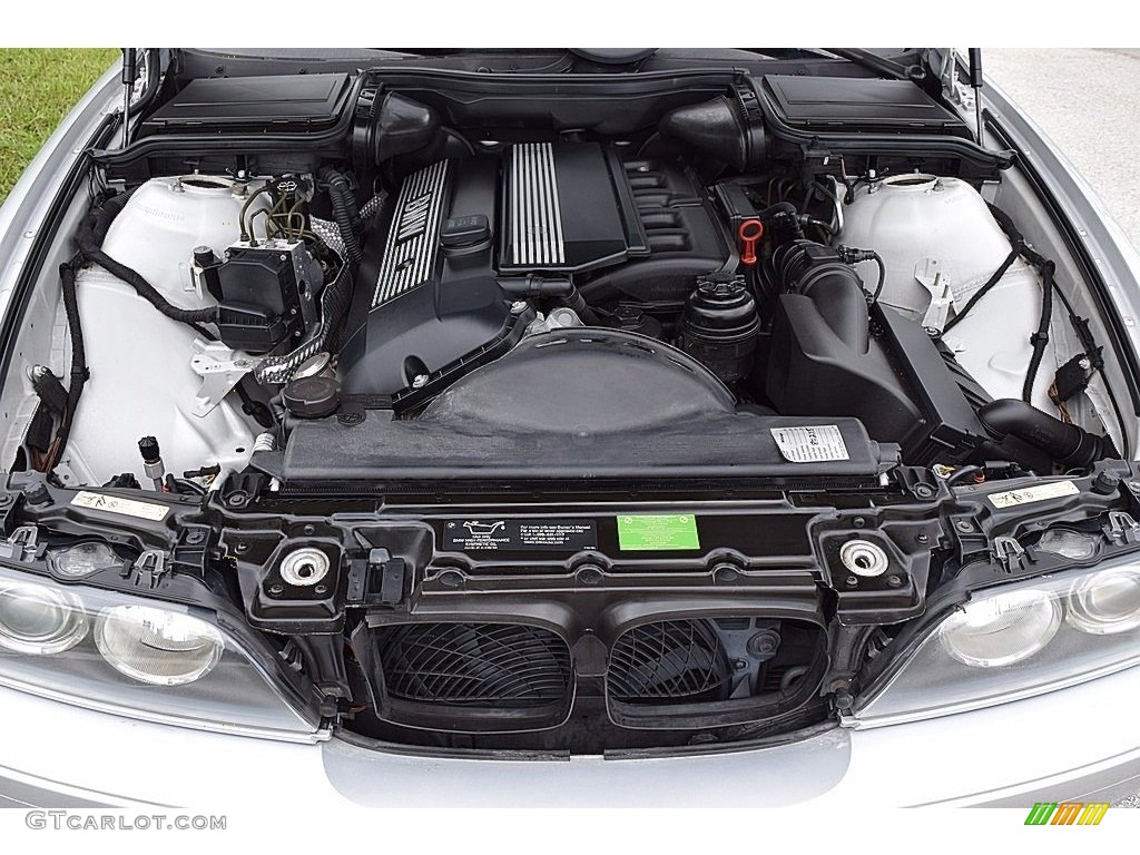 2003 5 Series 525i Sedan - Titanium Silver Metallic / Black photo #33