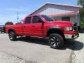 2005 Flame Red Dodge Ram 2500 SLT Quad Cab 4x4  photo #2