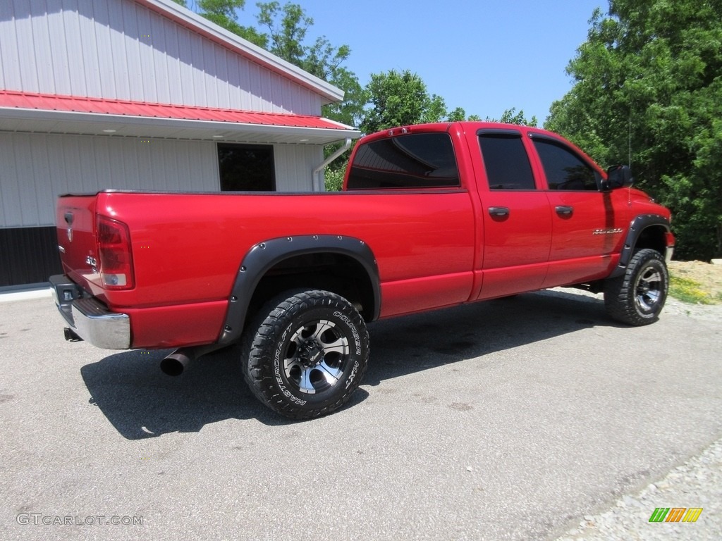 2005 Ram 2500 SLT Quad Cab 4x4 - Flame Red / Dark Slate Gray photo #8