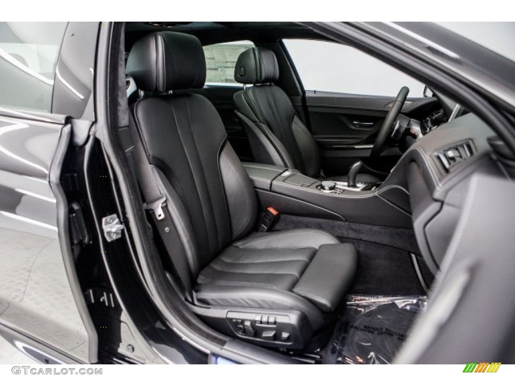Black Interior 2018 BMW 6 Series 650i Gran Coupe Photo #120951051