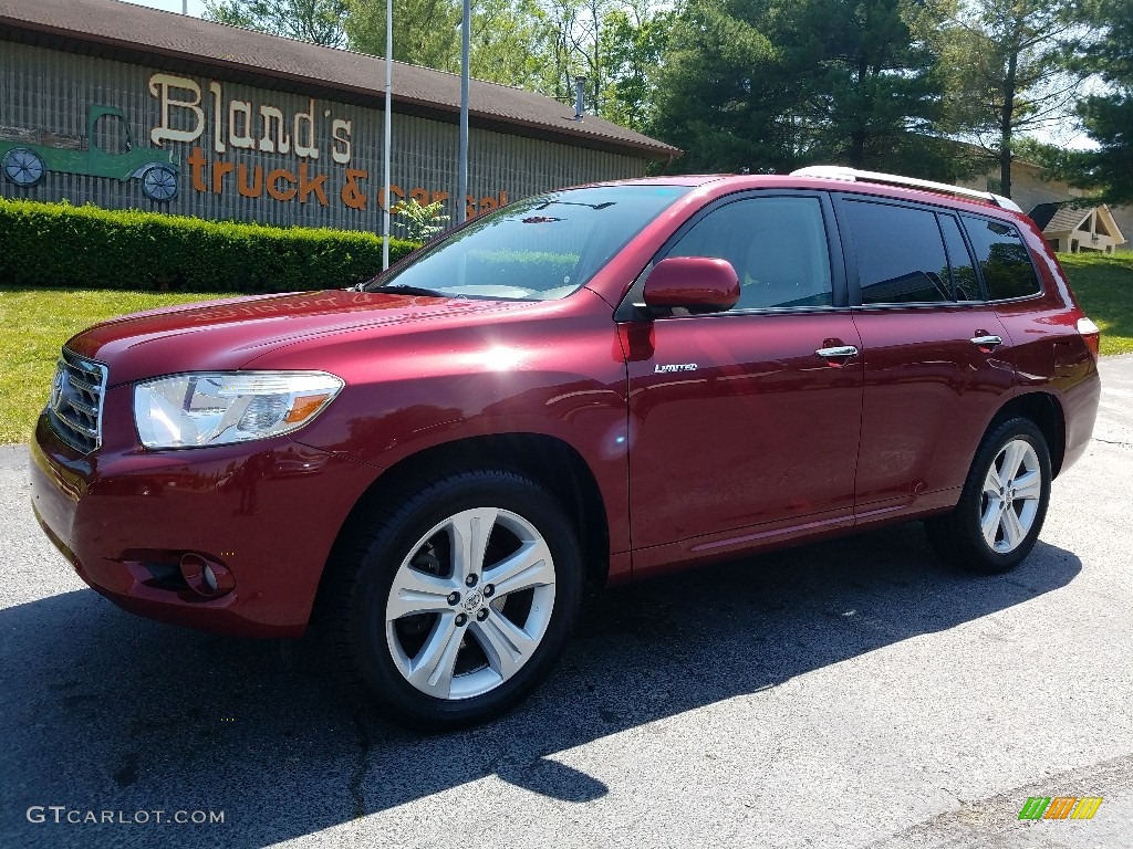 2008 Highlander Limited 4WD - Salsa Red Pearl / Ash Gray photo #1