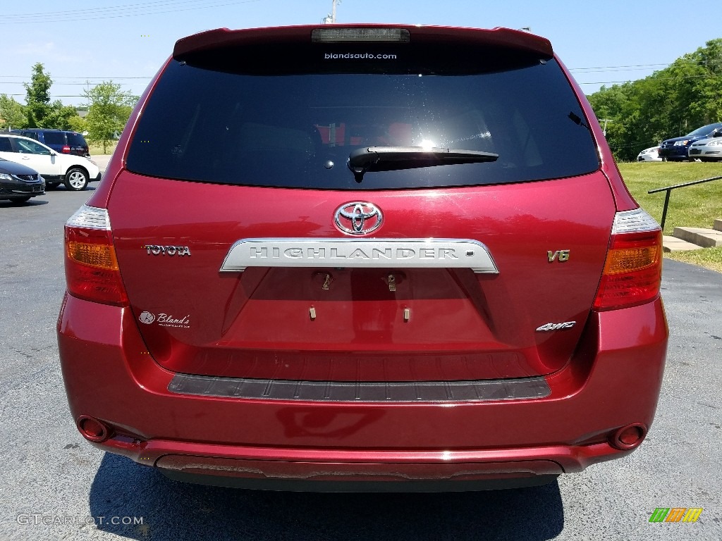 2008 Highlander Limited 4WD - Salsa Red Pearl / Ash Gray photo #4