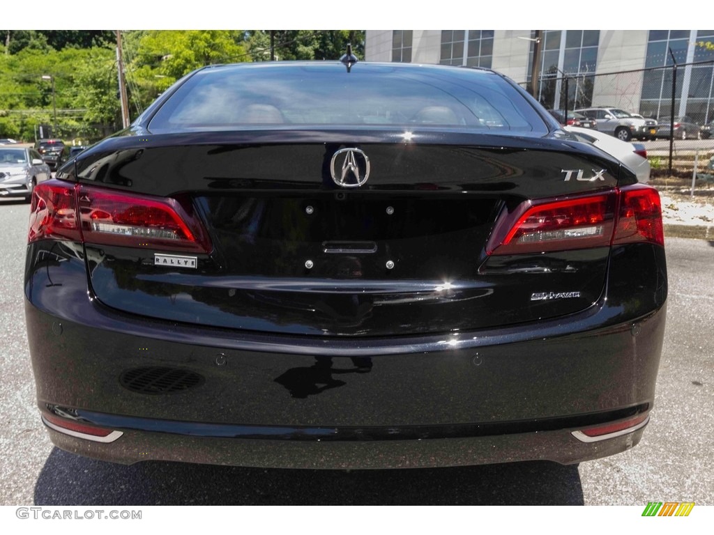 2017 TLX V6 SH-AWD Advance Sedan - Crystal Black Pearl / Espresso photo #5