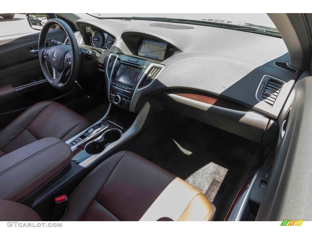 2017 Acura TLX V6 SH-AWD Advance Sedan Espresso Dashboard Photo #120953589